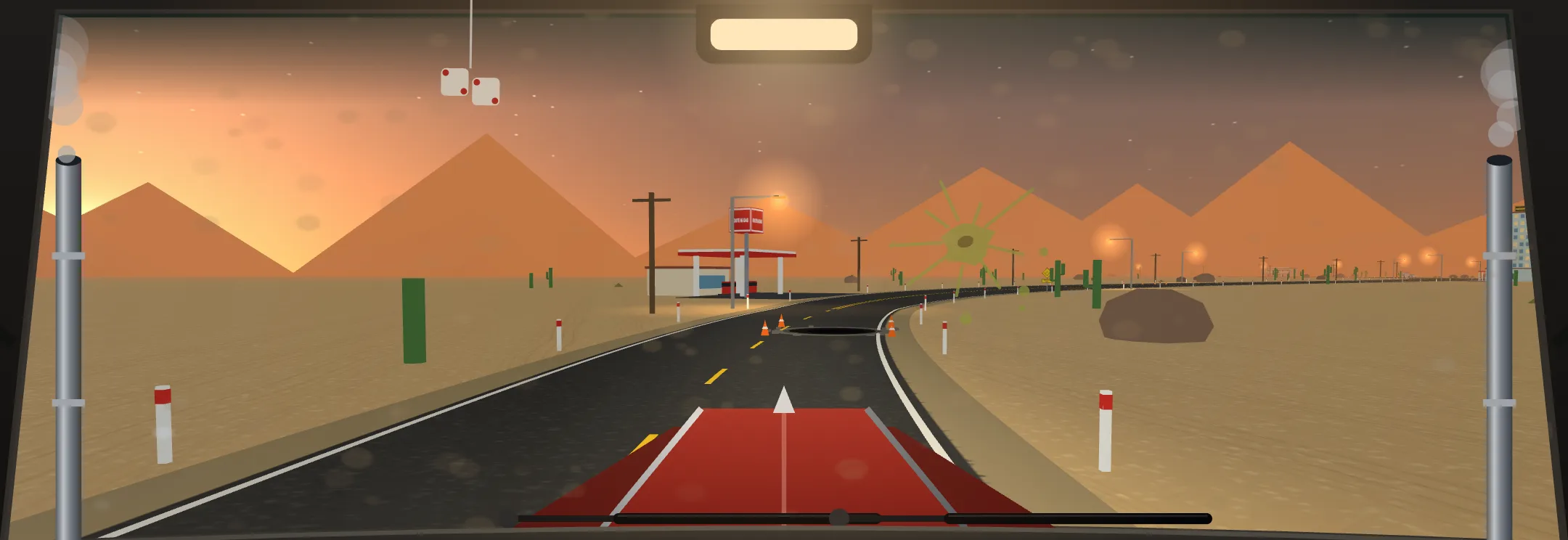 Route 66 at dawn